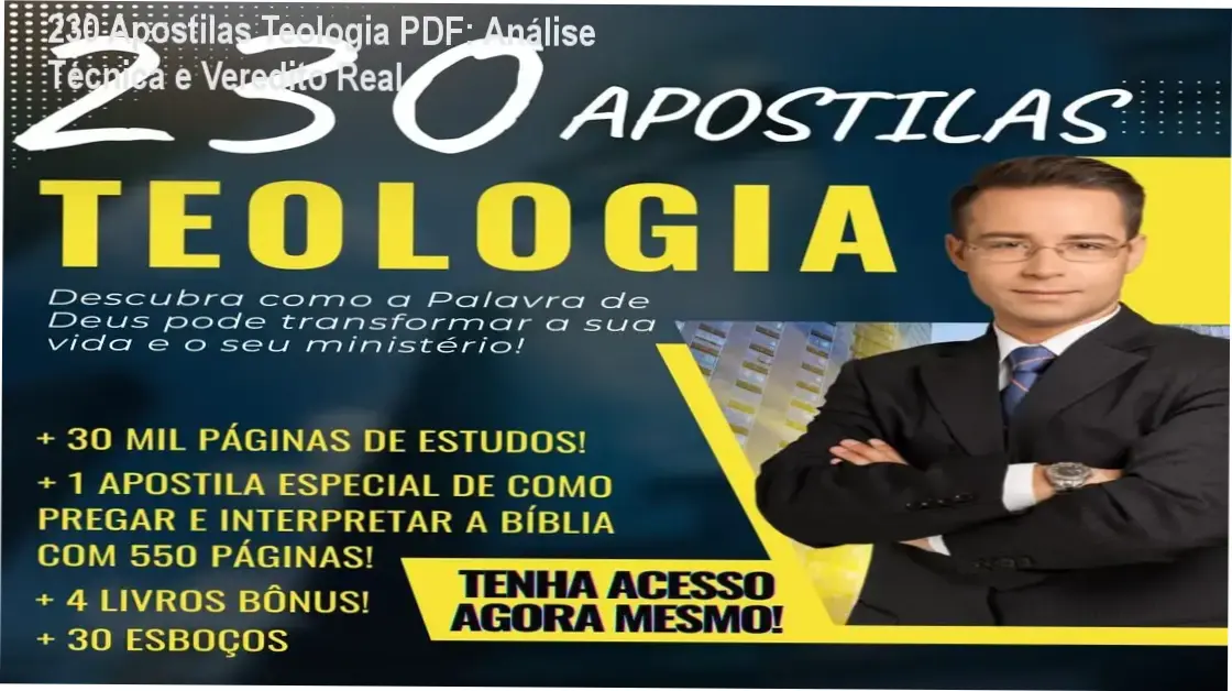 230 Apostilas de Teologia PDF Danilo Moraes bastidores visão interna arquivos