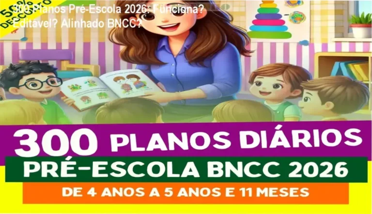 300 Planos Diários Alfabetinho bastidores visão interna planos aula word