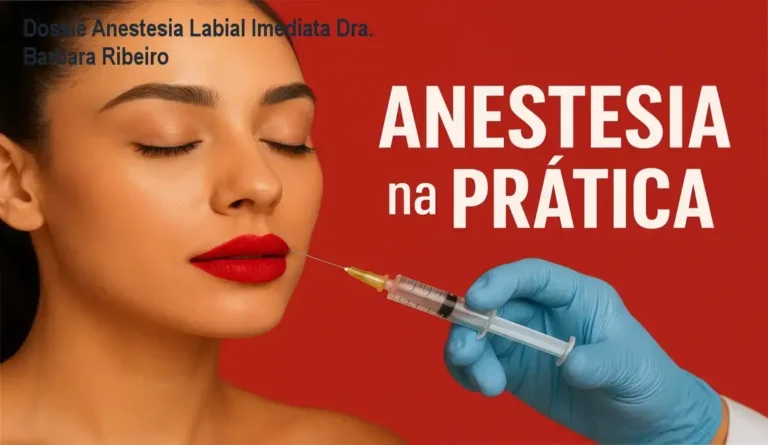 Demonstração técnica da anestesia labial imediata para preenchimento HOF