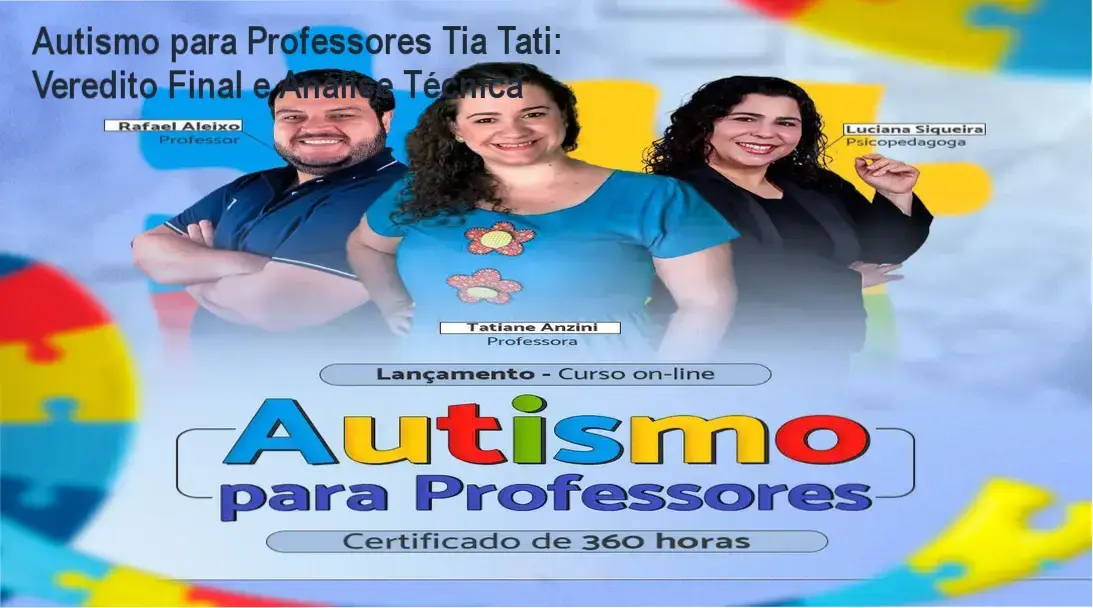 Curso Autismo para Professores Tia Tati: visão interna da plataforma e materiais didáticos