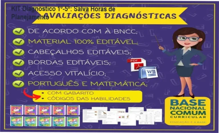 Avaliação Diagnóstica 1º ao 5º ano - KIT Só Escola - Bastidores de produção
