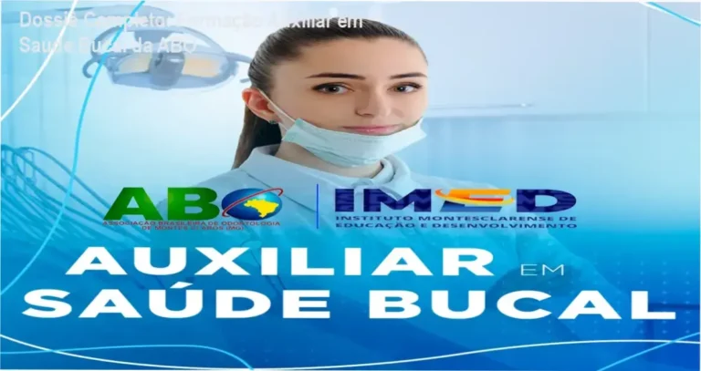 Curso Auxiliar em Saúde Bucal ABO Montes Claros bastidores e funcionamento da plataforma