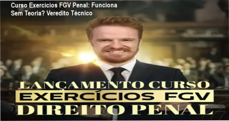 Curso Exercícios FGV Penal Cenoura + bastidores, funcionamento e visão interna da plataforma
