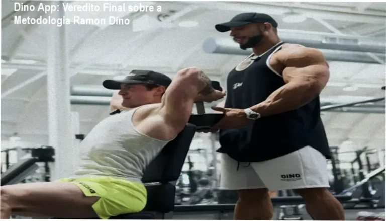 Interface do Dino App com a metodologia de treino Road to Olympia de Ramon Dino