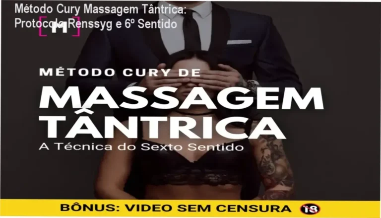 Capa do guia técnico do Método Cury de Massagem Tântrica exibindo o Protocolo Renssyg multissensorial