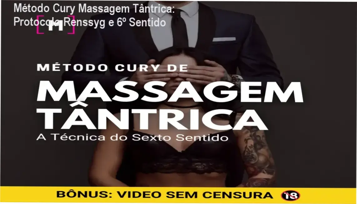 Capa do guia técnico do Método Cury de Massagem Tântrica exibindo o Protocolo Renssyg multissensorial