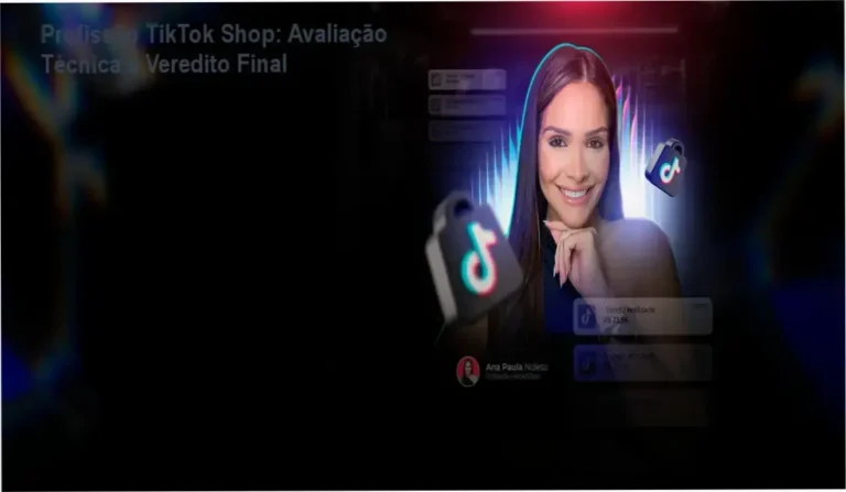 Ana Paula Noleto demonstrando a interface de vendas do método Profissão TikTok Shop