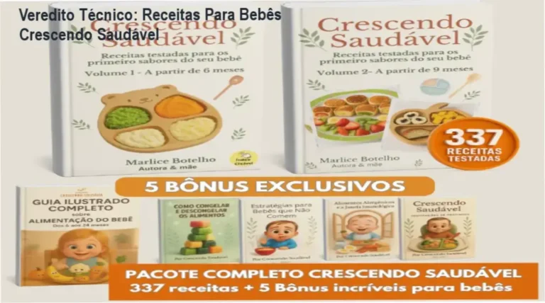 Ebook Receitas Para Bebês Crescendo Saudável de Marlice Bonini visão interna
