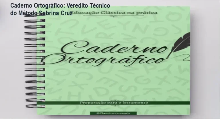 Caderno Ortográfico de Sabrina Cruz: visão interna do material e exercícios de educação clássica