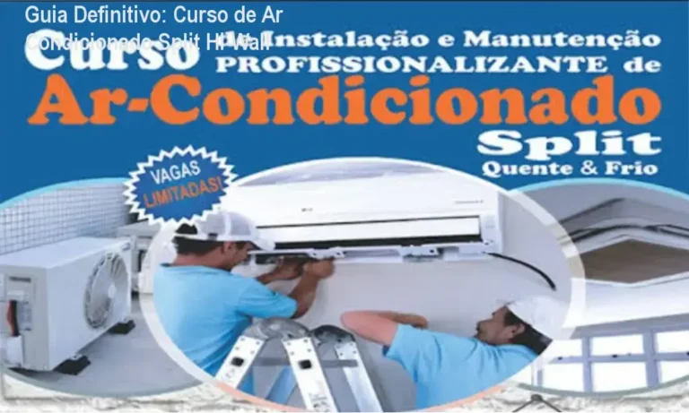 Técnico realizando instalação de ar condicionado Split Hi-Wall seguindo guia tutorial profissional