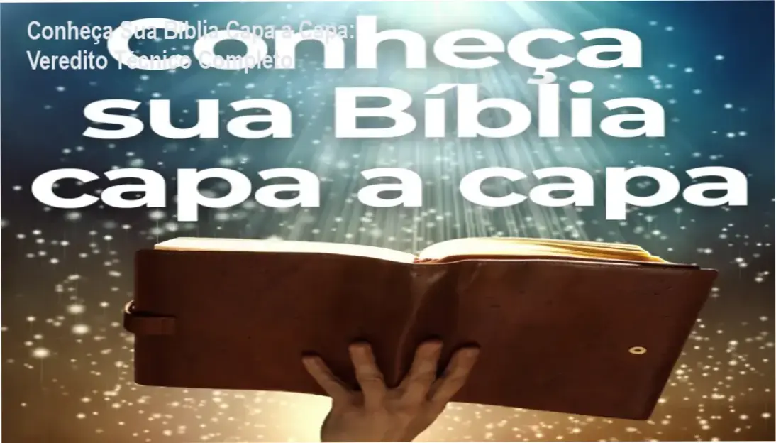 Interface do curso Conheça Sua Bíblia Capa a Capa com materiais de apoio e guia de estudos