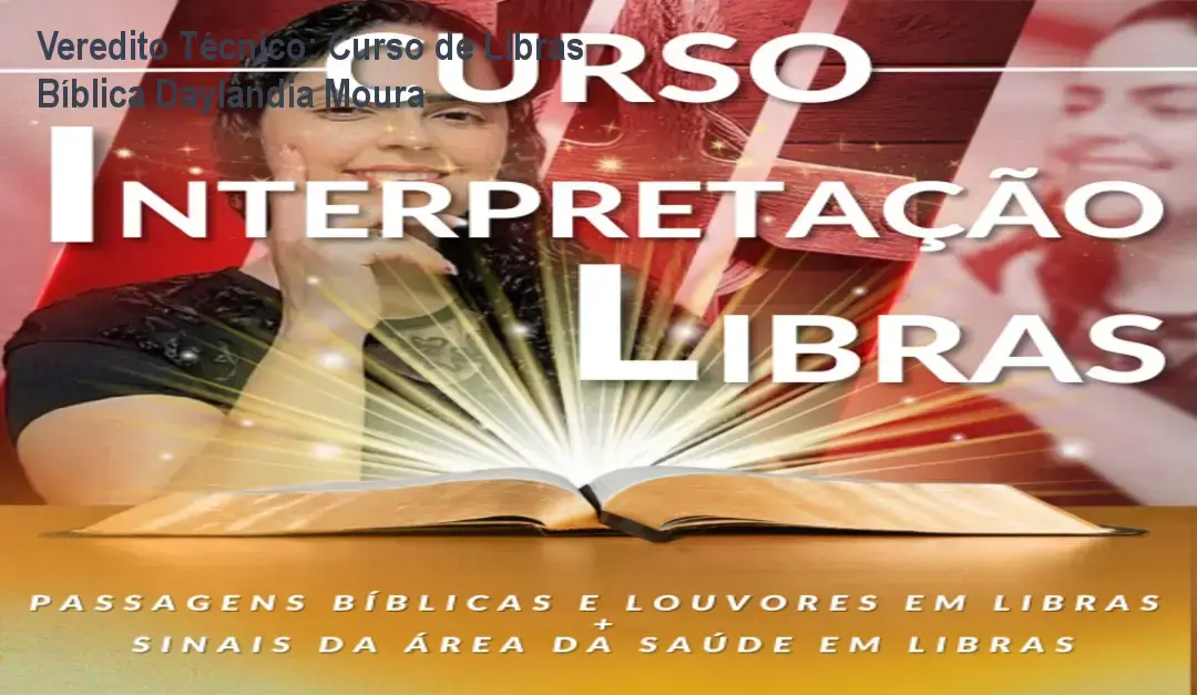 Especialista Daylândia Moura ensinando interpretação de Libras aplicada à Bíblia e louvores