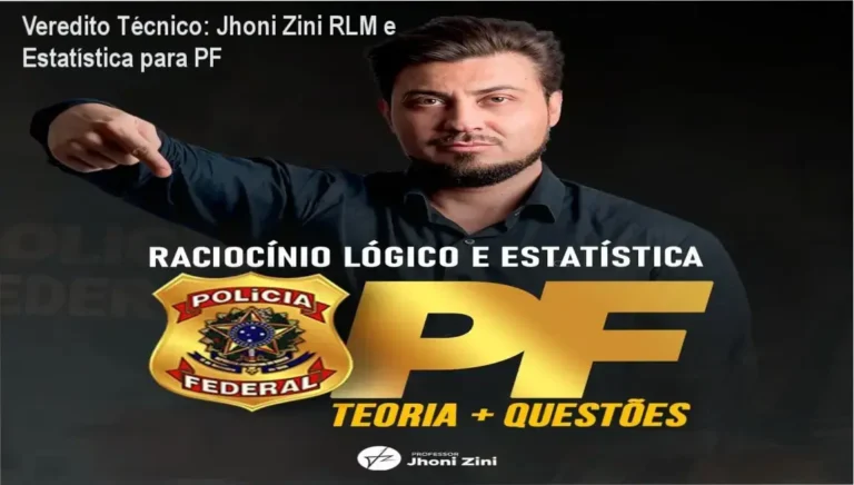 Metodologia de ensino de Raciocínio Lógico e Estatística do Professor Jhoni Zini para Polícia Federal