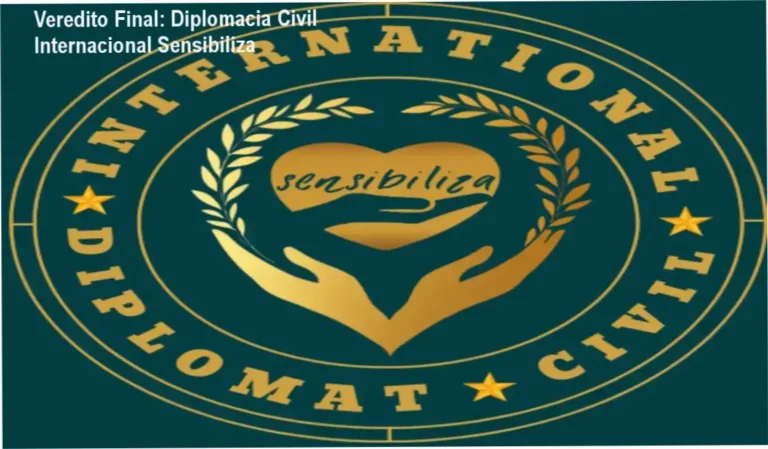 Líder executivo analisando o guia de formação em Diplomacia Civil Internacional Sensibiliza