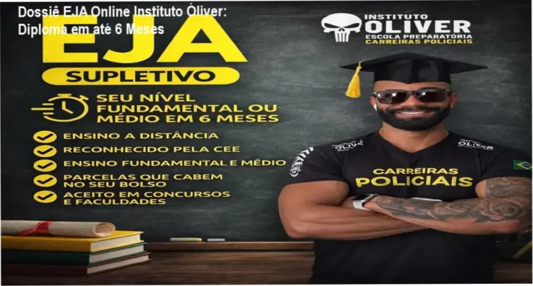 Estudante utilizando a plataforma EAD do EJA Online Instituto Óliver para concluir a escolaridade