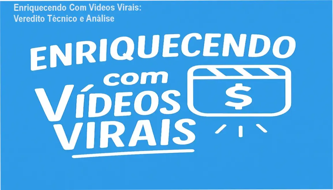 Infográfico detalhando o funcionamento do método Enriquecendo Com Videos Virais para afiliados
