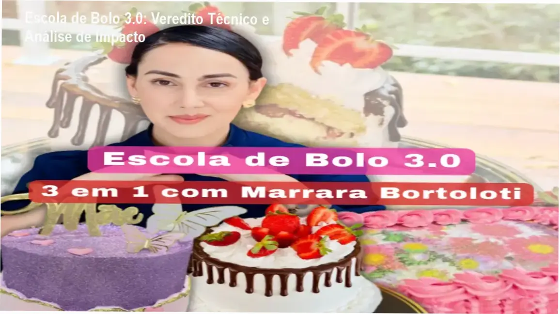 Escola de Bolo 3.0 Marrara Bortoloti bastidores e funcionamento do curso