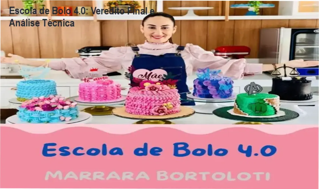 Escola de Bolo 4.0 Marrara Bortoloti bastidores e funcionamento do curso