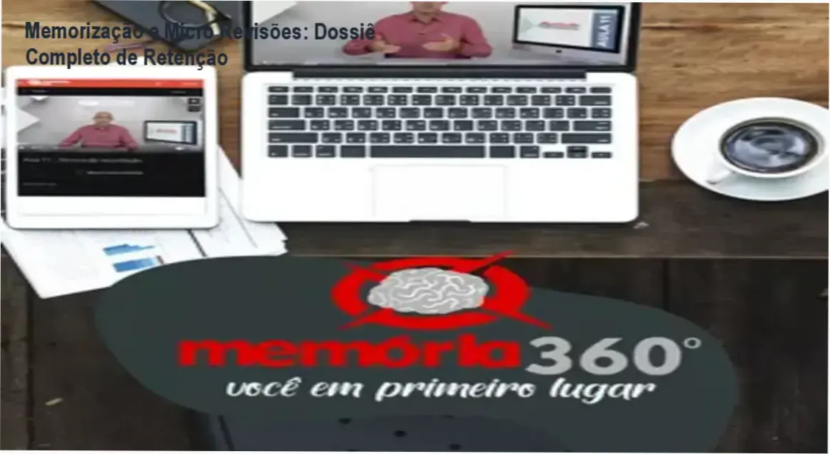Esquema visual demonstrando a aplicação de micro revisões para memorização de longo prazo