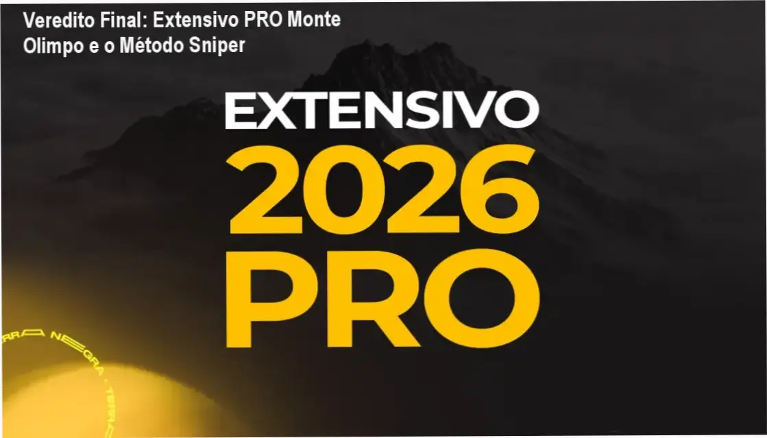 Extensivo PRO Monte Olimpo Terra Negra: visão interna do material físico e plataforma de aulas