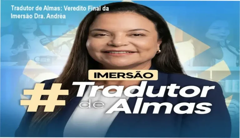 Dra. Andréa Vermont Imersão Tradutor de Almas: visão interna da metodologia de psicanálise
