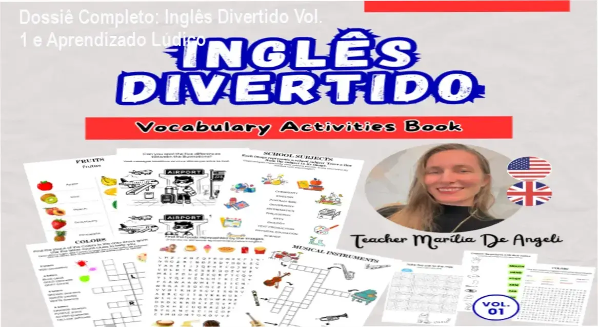 Inglês Divertido Vol. 1: visão interna das atividades lúdicas