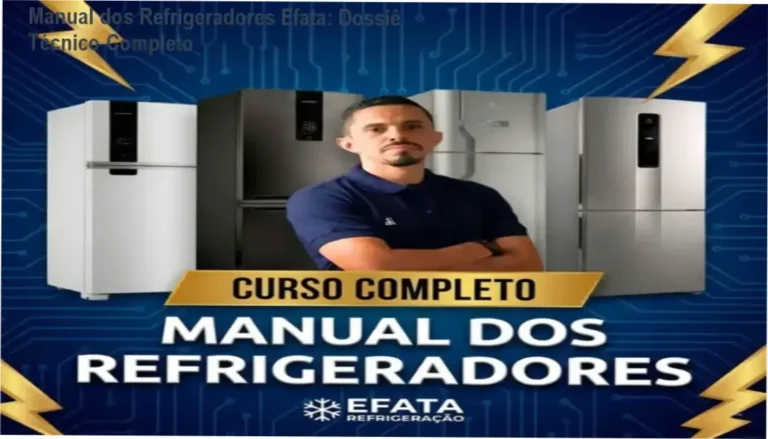 Técnico de refrigeração aplicando as lições do Manual dos Refrigeradores Efata em uma geladeira Frost Free