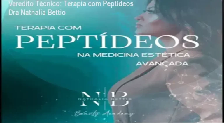 Infográfico detalhando a metodologia de terapia com peptídeos da Dra Nathalia Bettio para estética avançada