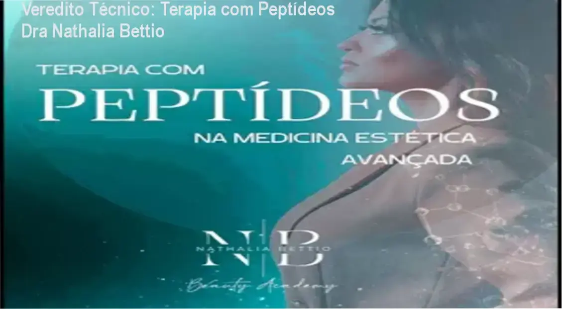 Infográfico detalhando a metodologia de terapia com peptídeos da Dra Nathalia Bettio para estética avançada