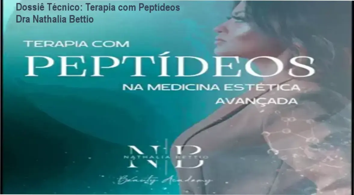 Infográfico técnico sobre a Terapia com Peptídeos na Medicina Estética Avançada da Dra Nathalia Bettio