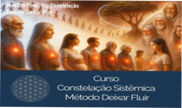 Visão geral do curso Vip Constelação Familiar Sistêmica Deixar Fluir da Dra. Thamara de Oliveira