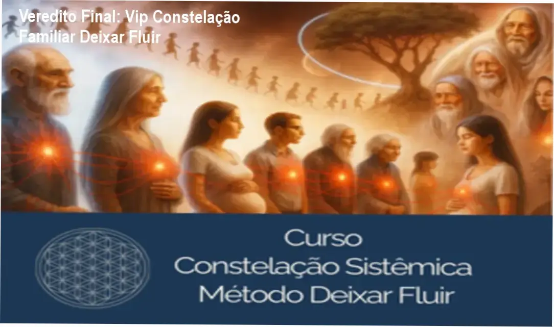 Visão geral do curso Vip Constelação Familiar Sistêmica Deixar Fluir da Dra. Thamara de Oliveira